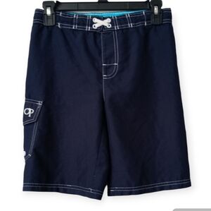 Ocean Pacific Navy Blue Boy's Swim trunks . Size M(8)